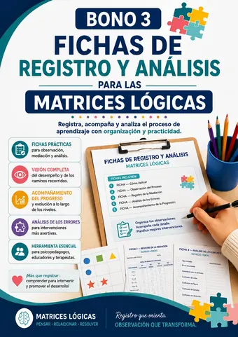 Portada del bono 3: Fichas de Registro y Análisis